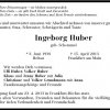 Schemmel Ingeborg 1938-2013 Todesanzeige